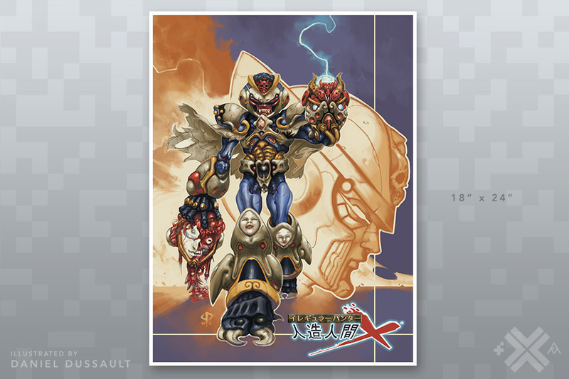 Illustration for article titled My Mega Man X print for Fangamer X Attract Mode is now on sale!
